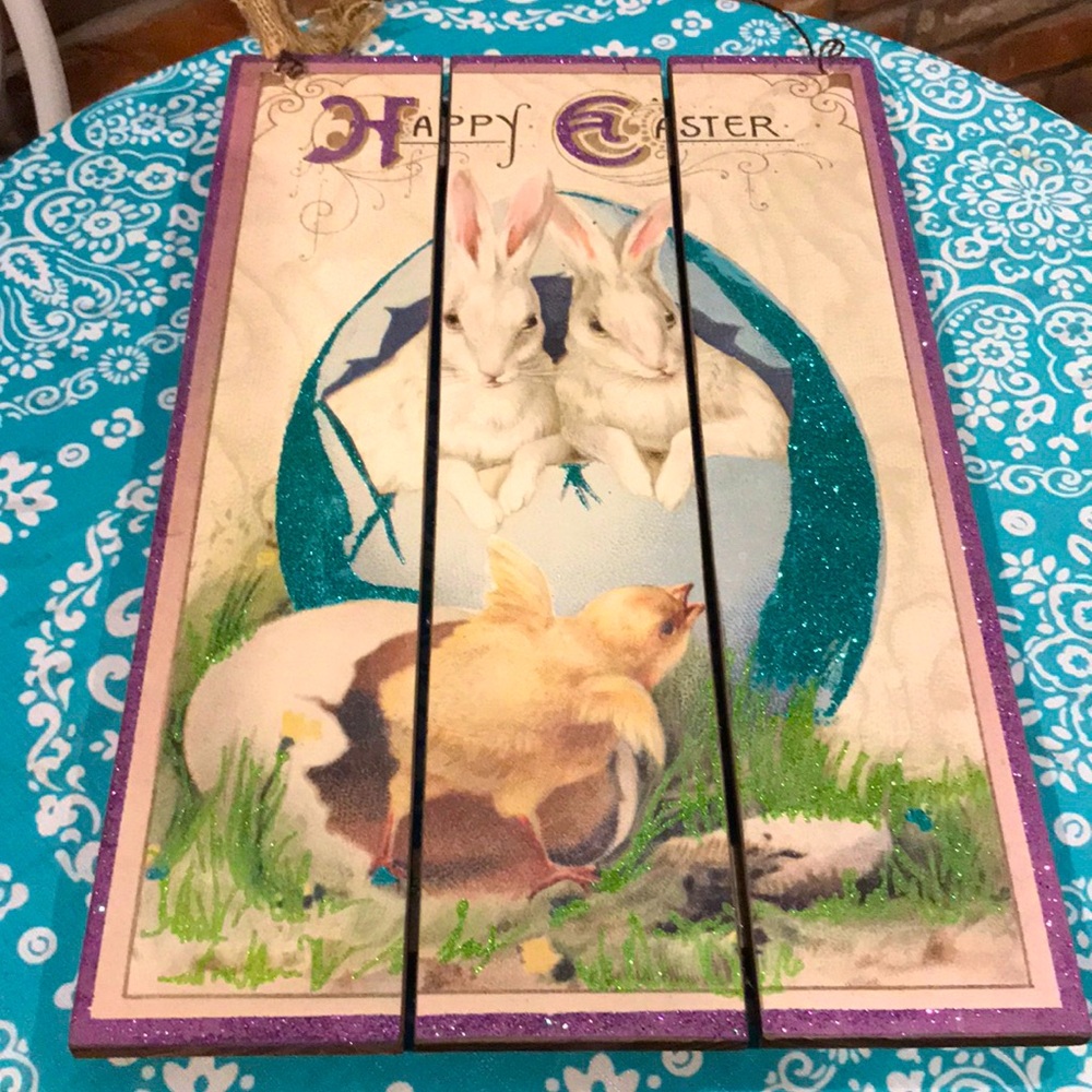 NWT Primatives By Kathy Wood Easter Sign